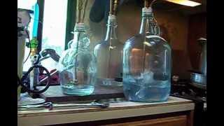 Vacuum distilling  with thumpers
