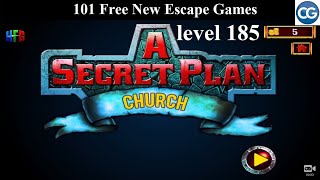 101 Free New Escape Games level 185 - A Secret Plan THE CHURCH - Complete Game