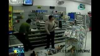 Robo frustrado. Policía impide el asalto a una tienda en Brasil