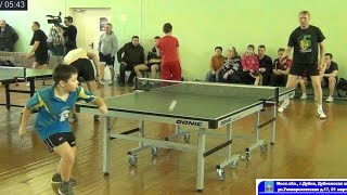 Артём КИСЛОВ - Алексей ЕЛЬНИКОВ Дубненская школа настольного тенниса
