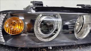 BMW E39 + Замена стекла фары