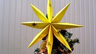 How to fold a star, for Christmas tree or decoration