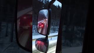 233 НОВИЧОК без опыта в ГОЛОЛЁД на новом DAF 480л.с. 2018г.в.  по узким ПОЛЬСКИМ дорогам.