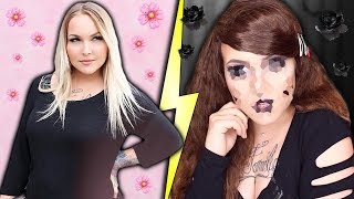 OMG! Mein krasses UMSTYLING! Girly to Goth Transformation | Jennys Strange World
