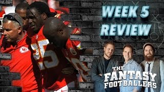 Week 5 Review, Studs and Duds, MNF Preview, Fantasy News