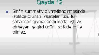 Mektebdaxili qiymetlendirme - Kurikulum