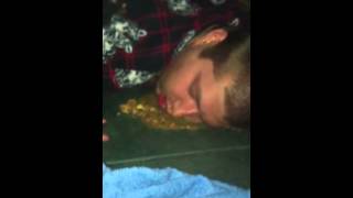 Drunk dude puking