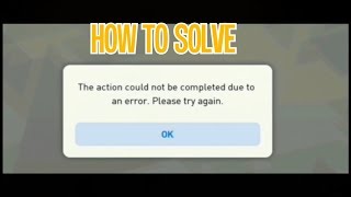 How to solve The action could not be completed due to an error ♡ pes 2019 □ 100 % working