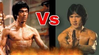 Bruce Lee vs. Jackie Chan Push up I 李小龙 - 与- 成龙