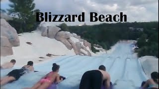 Disney's Blizzard Beach waterpark slides P.O.V
