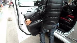 Разбор дверной карты HAVAL H6 установка доводчика стёкл