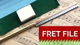 Fret file.   Напильник для закругления ладов.  Закатник