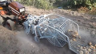 Копка картошки-1   2018(Испытания мини-комбайна КУМА)Dig potatoes without tension!!!