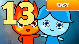 LuckyBoy And PrettyGirl Crystal Temple Maze Easy Mode Level 13