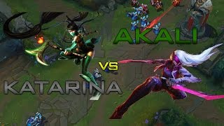 Katarina Vs Akali Toplane - GMV