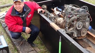 Катер с двигателем ВАЗ. Колеса крутятся. 6 серия