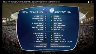 FINAL CUP NEW ZEALAND VS ARGENTINA (SEVEN WORLD SERIES CAPETOWN 2017)