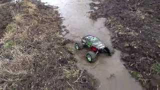 Traxxas Summit 1/10 Crawling and muding in Crimea. Балка Тубай