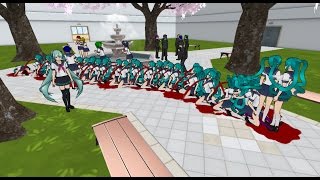 100 Saki Mindslave vs.1 Kokona | Yandere Simulator | Pose Mod | RIP FPS