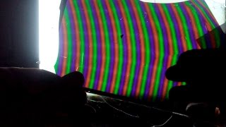 муар на двух стеклах LCD матрицы