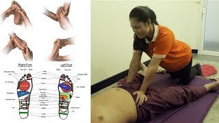 Ms Eliana - How to do a foot massage in the bed room-foot massage therapy