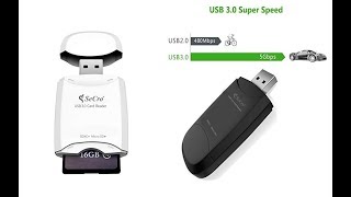 SeCro USB 3.0 Super Speed Multi Function Card Reader (Black) | Unboxing