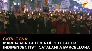 Catalogna: marcia per la libertà dei leader indipendentisti catalani a Barcellona