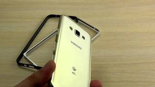 ОБЗОР:  Эксклюзивный Ультратонкий Металлический Бампер для Samsung Galaxy E7 SM-E700F/DS Duos