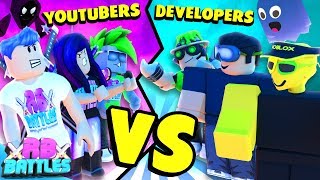 CAN WE BEAT THESE DEVELOPERS AT THEIR OWN GAME? (Roblox Battles)
