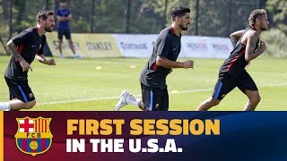 First training session at the Red Bull Training Facility