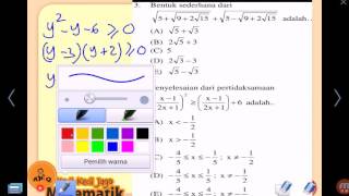 W06 C Olimpiade Matematika Indonesia - Pertidaksamaan Aljabar