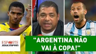 Vampeta prevê Equador na fúria: "Argentina não vai à Copa!"