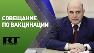 Мишустин проводит заседание по вопросу вакцинации от коронавируса