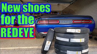 Mickey Thompson drag radials and M and H front runners for the Hellcat Redeye