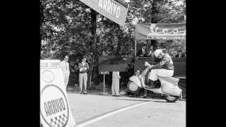 Vintage Vespa Scooter Racing