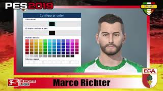 PES 2019 Augsburg Marco Ritcher Apariencia y habilidades