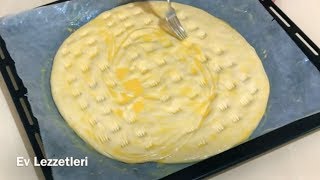 Mayasız Hamurdan Tel Tel Ayrılan Kolay Yağlı Çörek Tarifi / Mayasız Katmer Tarifi / Ev Lezzetleri