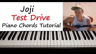 Joji - " Test Drive " Piano Chords Tutorial