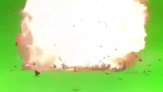 Футаж / Footage  Взрыв на зелёном фоне