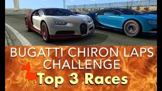 Real Racing 3 RR3 Bugatti Chiron Laps: Top 3 Races