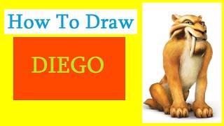 How to Draw a Diego / Как нарисовать тигра Диего