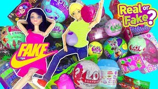 LOL FALSA | Marinette y Adrien abren muchos juguetes falsos | Slime