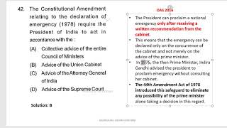 Previous of opsc polity solved question  part 2