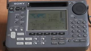 ワールドラジオ　海外のラジオ聴けます。WORLD  BAND RECEIVER ICF-SW55  SONY 　 AM/FM/SW
