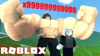 TROLLEI MEU AMIGO WOLFF COM MINHA SUPER FORÇA NO ROBLOX - Lifting Simulator
