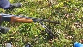 Разорвало ствол у ружья.
