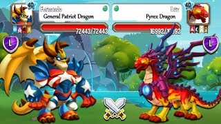 Dragon City - Patriot General Dragon & Pyrex Dragon | Combo Pack 2017