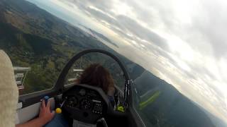 A first glider lesson.