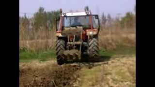 FIAT 80-66 plowing