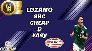 LOZANO FUTTIES CARD!! 92 RATED!! SBC CHEAP FIFA 18